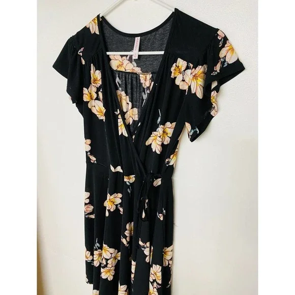 Xhilaration Floral Black Dress - Picture 2 of 7